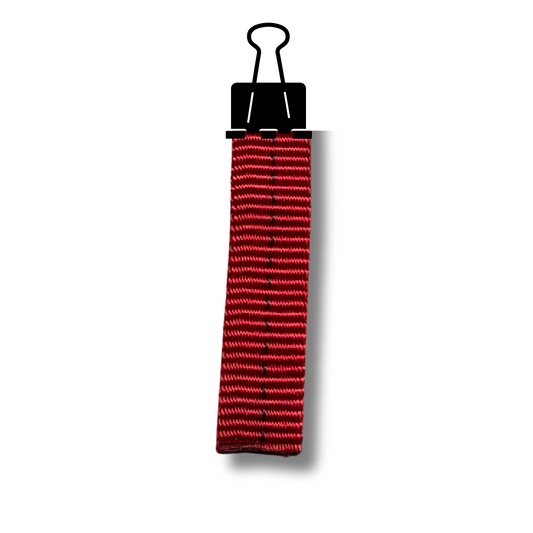 Sangle tubulaire 1/2" rouge au mètre